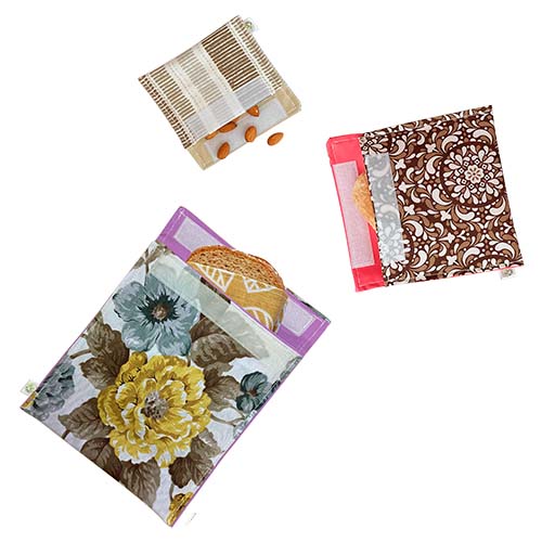 Snack bags -bolsas de tela ecológico y reutilizables