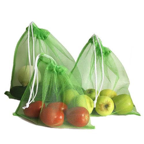 Bolsa de tela pequeña con verduras para una vida ecológica sin bolsas de  plástico