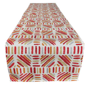 Camino de mesa de tela- Rojo